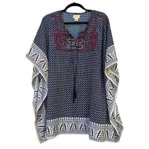 JC Swim Embroidered Beaded Boho Swim Coverup